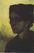 Vincent Van Gogh Head of a young peasant woman with a dark hood china oil painting artist